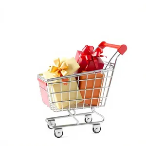 Empty shopping cart for online e-commerce business.