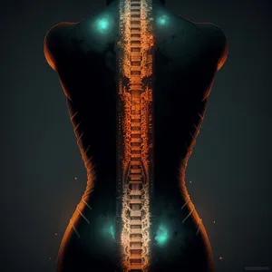 3D Human Spine Anatomy in X-ray