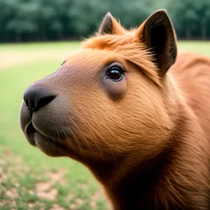 Majestic Colt Grazing in Rural Meadow