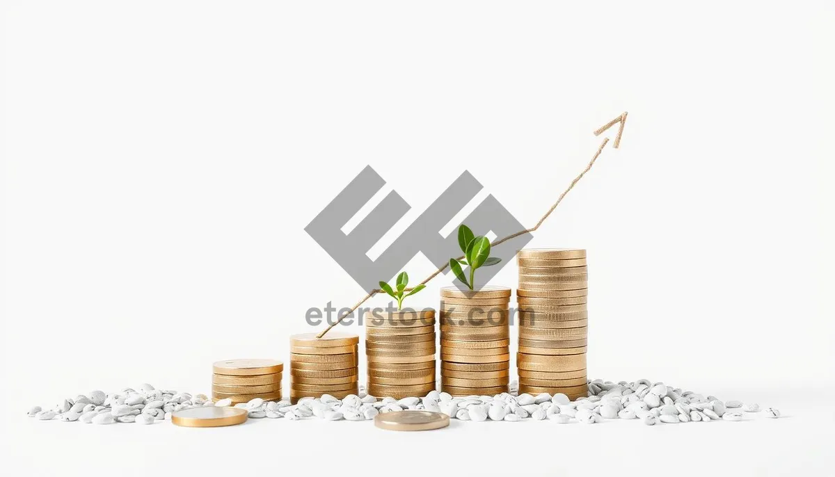 Picture of Golden coins stack representing wealth and investment growth