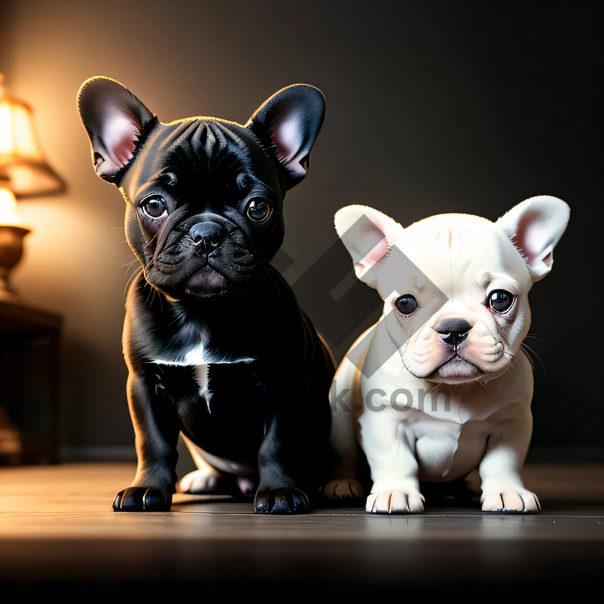 Picture of Captivating studio portrait of an absolutely adorable Bulldog Puppy
