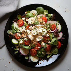 Grilled Vegetable Salad with Olive Oil Drizzle