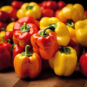 Colorful Bell Pepper Salad with Fresh Vegetables
