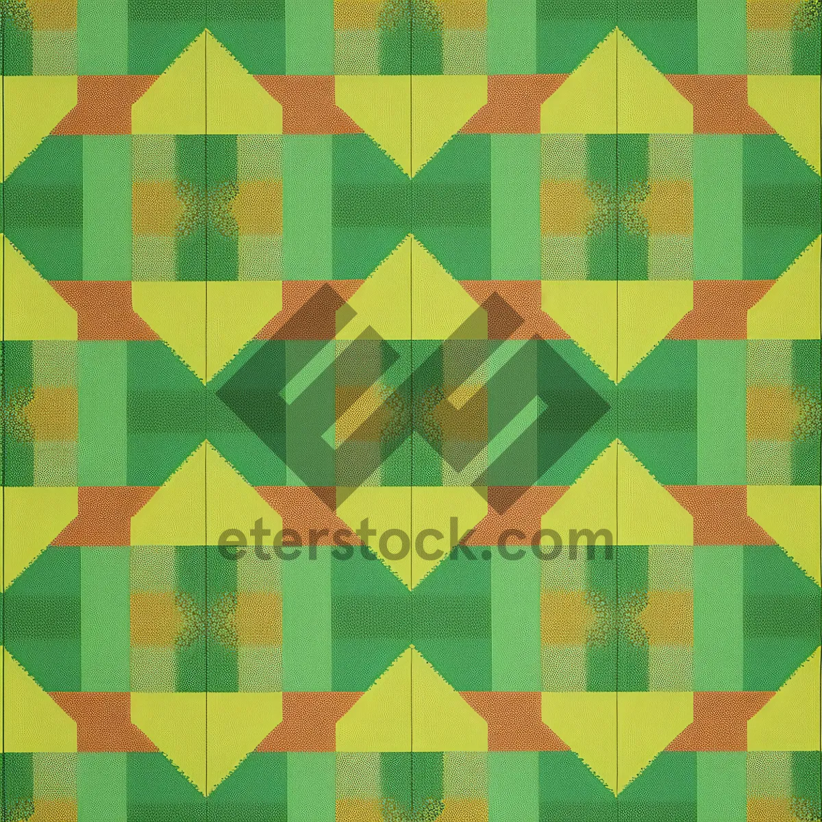 Picture of Geometric Retro Square Tile Pattern Texture Wallpaper