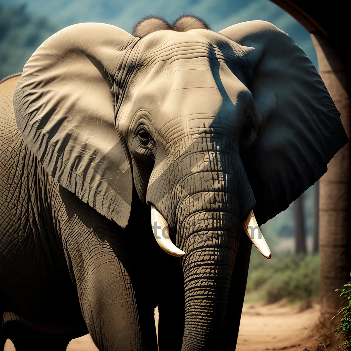 Picture of Majestic Safari Elephant in South African National Park