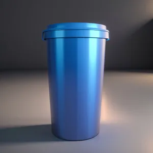 Empty Plastic Cup in Garbage Bin