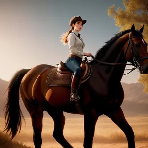 Professional Equestrian Riding Instructor on Horseback