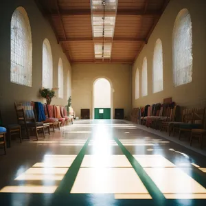 Modern City Bowling Hall Interior