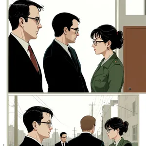 Successful Business Team Meeting in Office with Manager