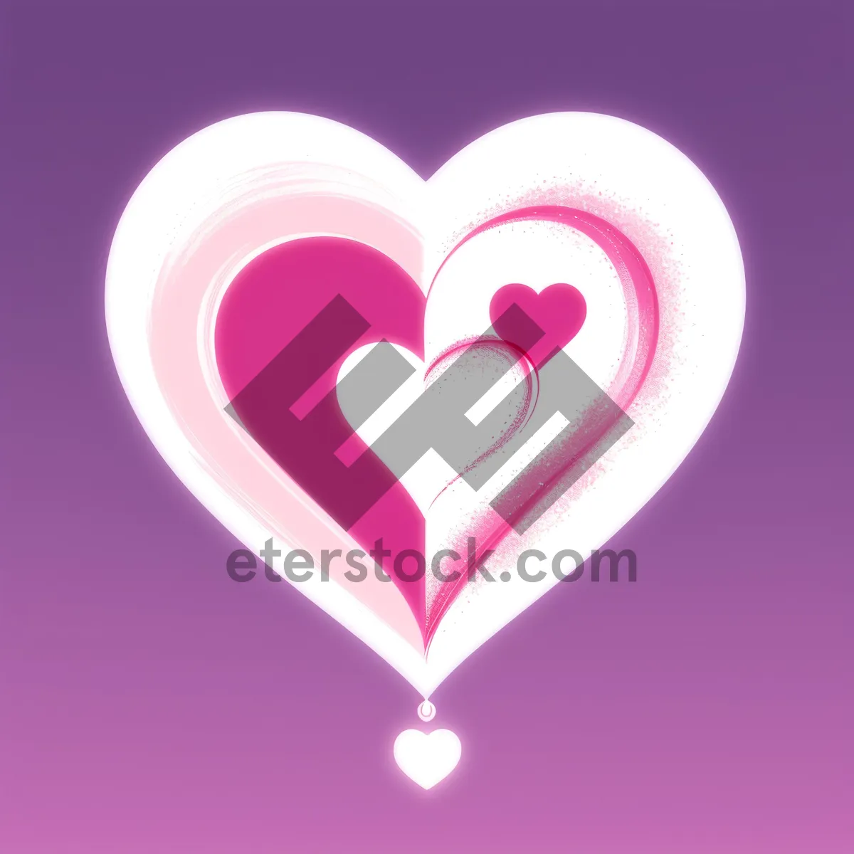 Picture of Romantic Valentine's Day Heart Card Design