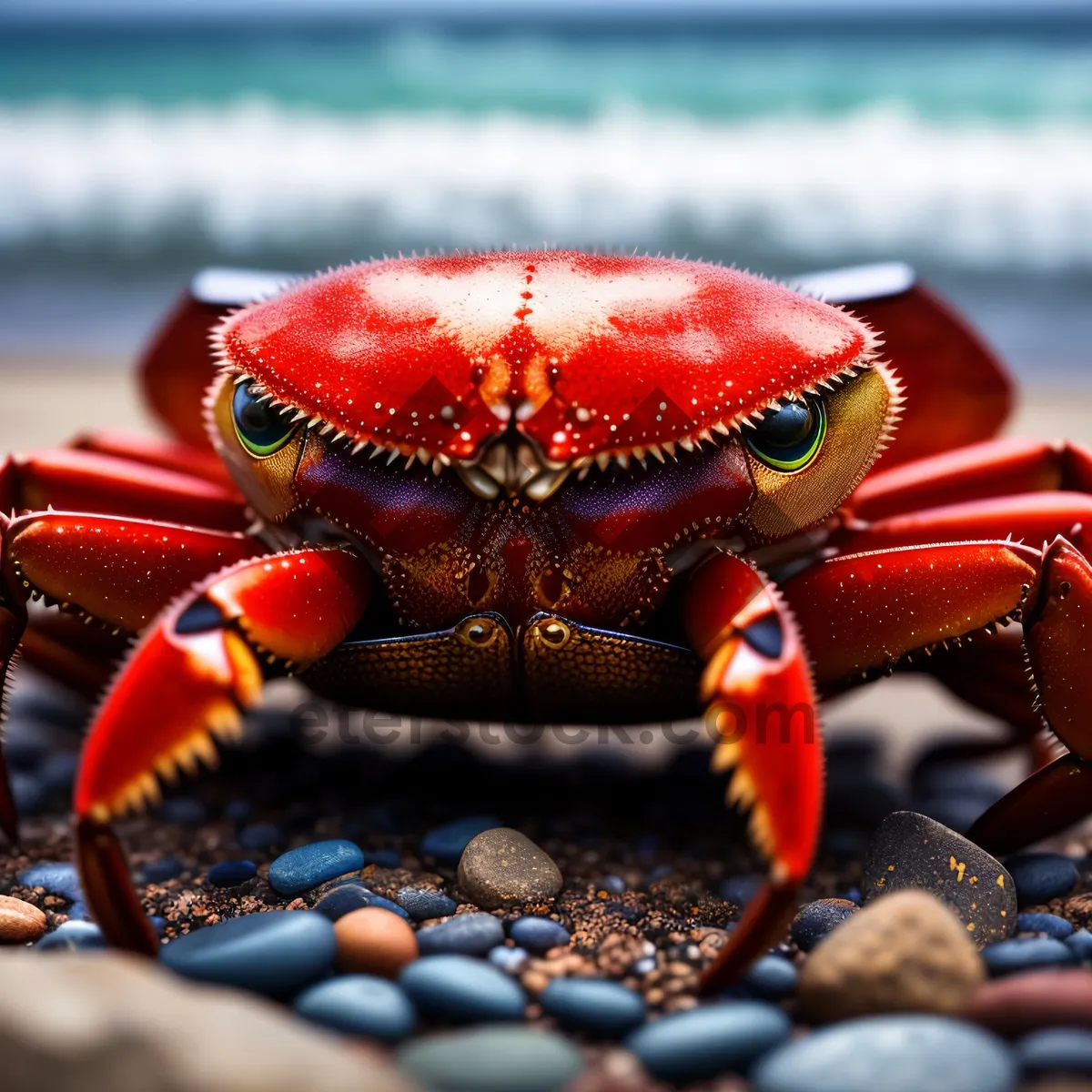 Picture of Marine Rock Crab: Majestic Shellfish of the Sea