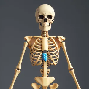 Horror Skeleton Anatomy - 3D Medical X-Ray