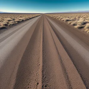 Endless Horizon: Desert Journey on Asphalt