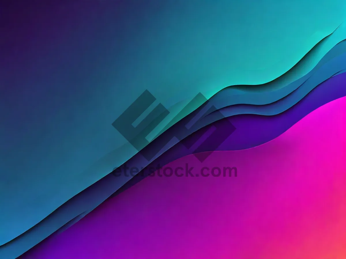 Picture of Abstract Light Wave Design in Digital Artistic Style