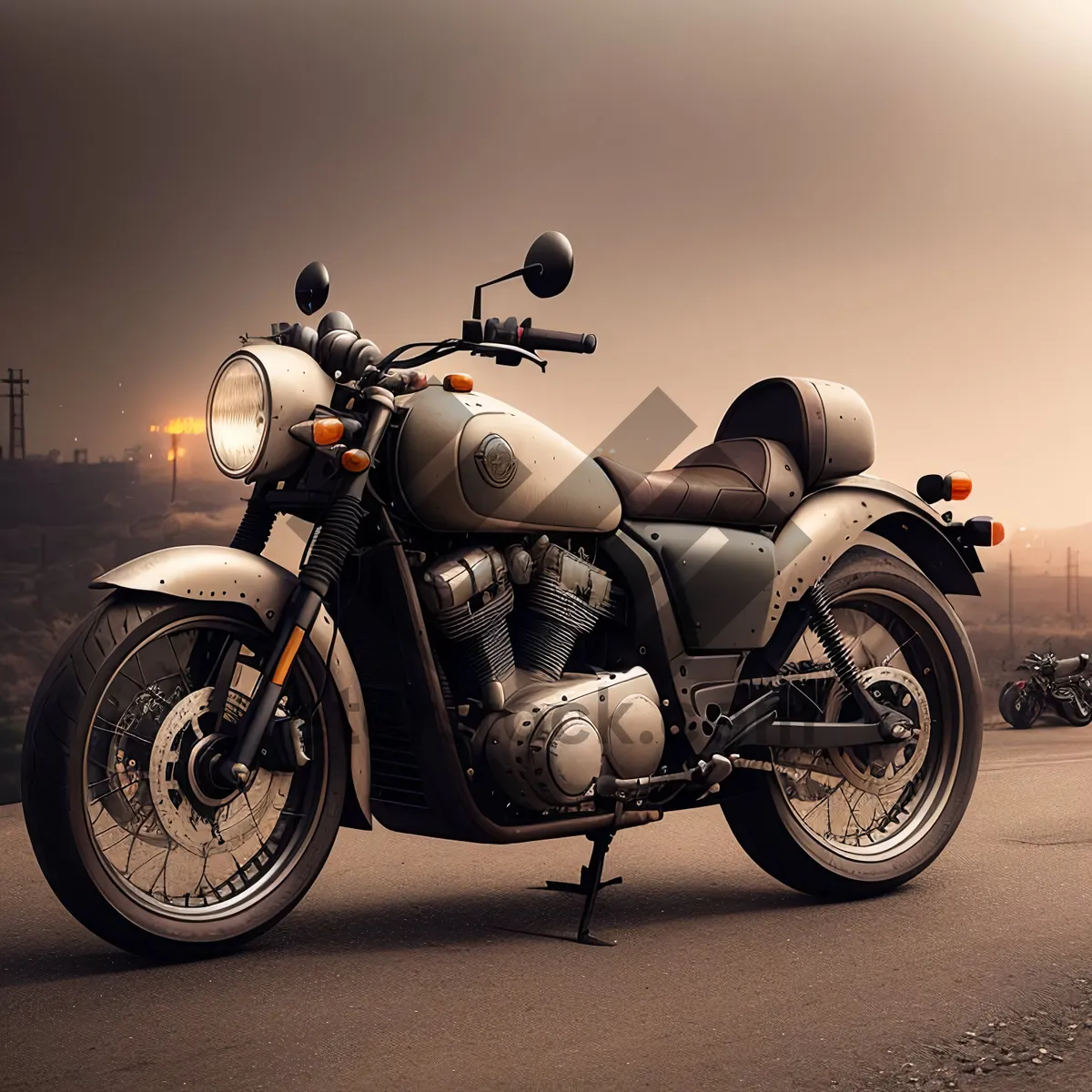 Picture of Speeding on Wheels: Motorbike and Sidecar Conveyance