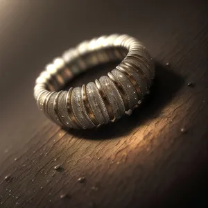 Slow-moving millipede with arthropod exoskeleton seen up close