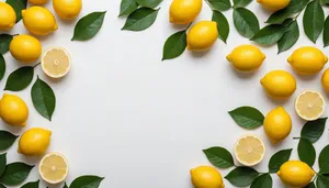 Fresh Citrus Fruits on Leaf with Grape Juices