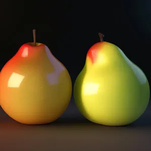 Fresh and Juicy Yellow Apple - Healthy Source of Illumination