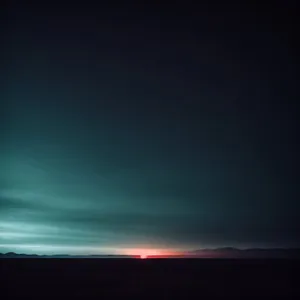 Vibrant Summer Sunset With Starlight