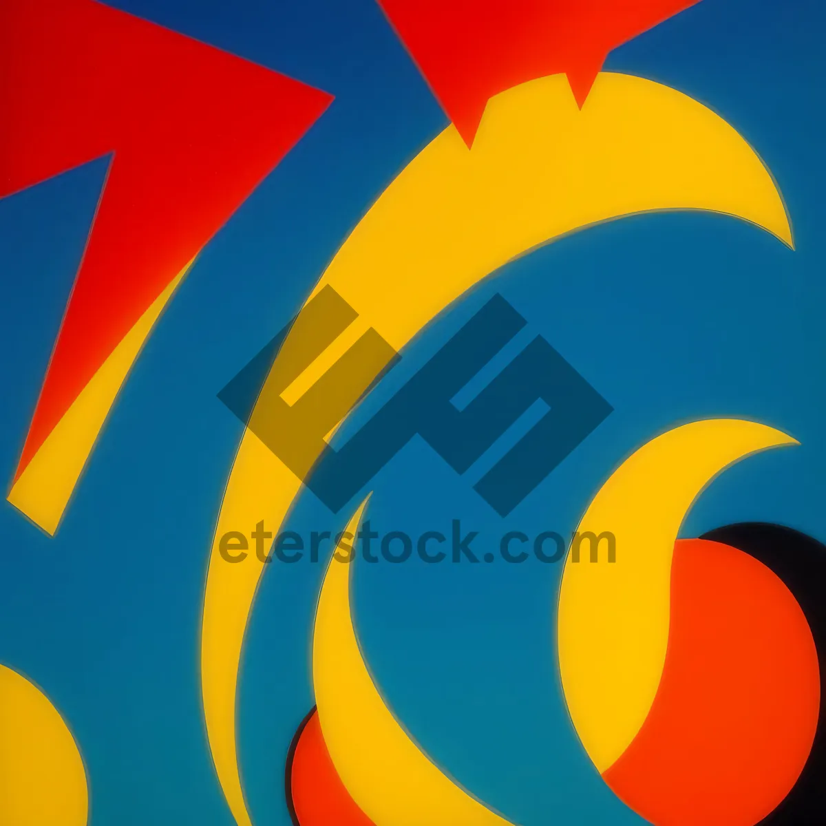 Picture of Blowing Flag Graphic Design Symbol