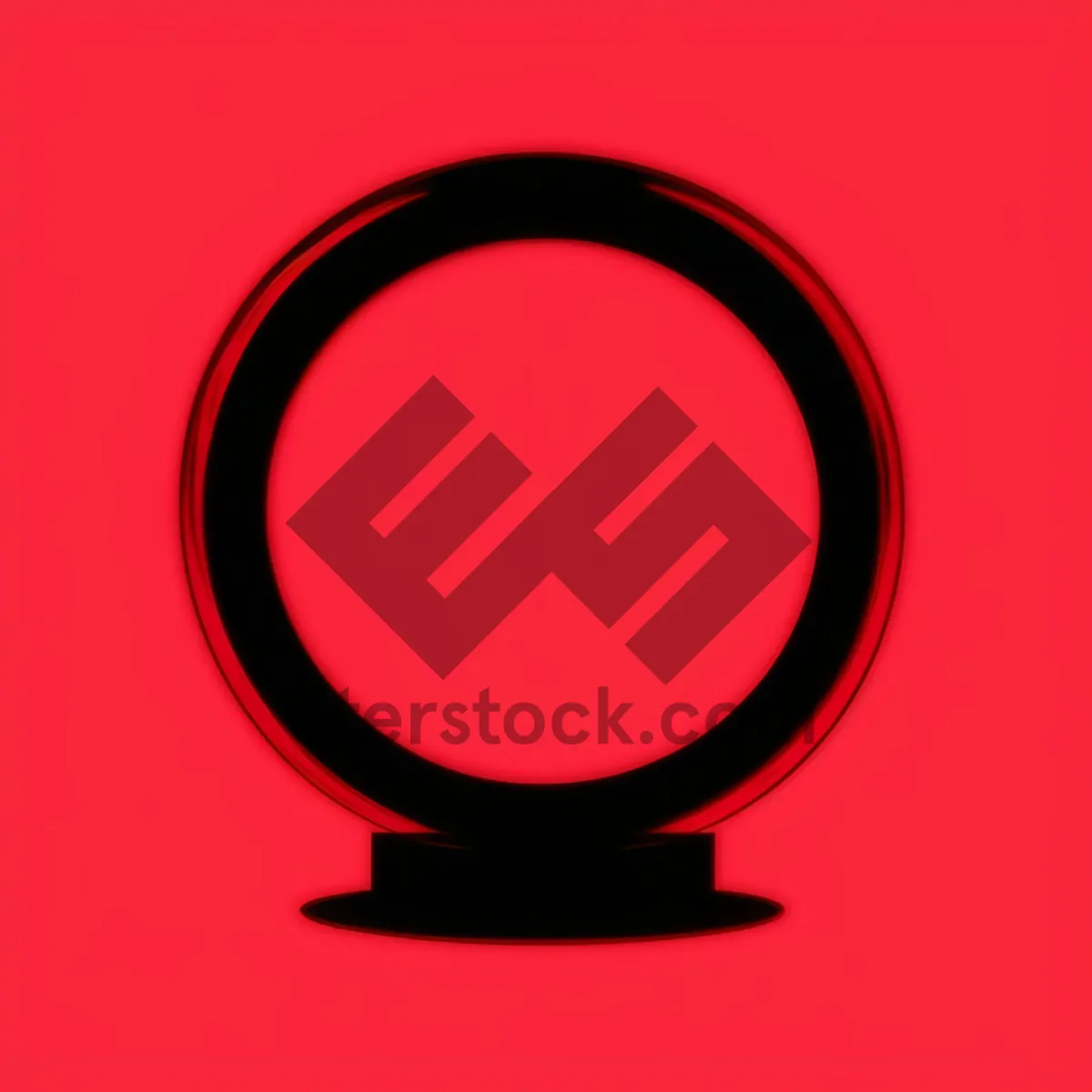 Picture of Shiny Round Button Icon with Reflection