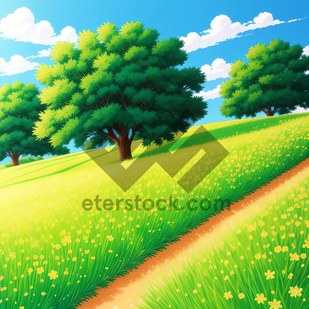 Picture of Idyllic Summer Landscape with Rapeseed Field"
(Note: Placeholder text as requested for the image's short name description.)