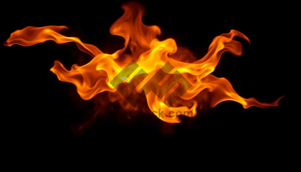Picture of Fiery Blaze Art Design Light Texture