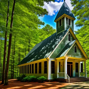 Rustic Country Home with Old Wooden Structure