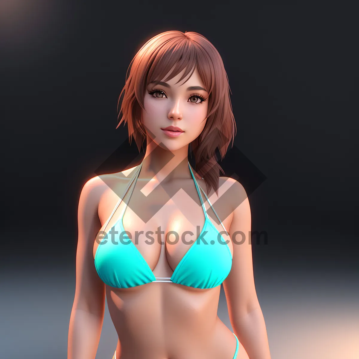 Picture of Seductive Bikini Model: Sexy and Attractive