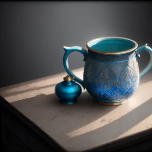 Coffee Mug with Saucer and Spoon for Morning Caffeine Boost