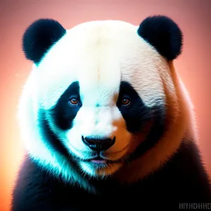 Cute Wild Giant Panda Bear: Furry Mammal in Wildlife