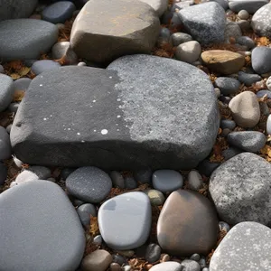 Stacked stone wall texture background