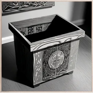 3D Paper Crate Hamper Basket Box