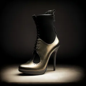 Elegant black leather lace-up footwear for a fashionable look.