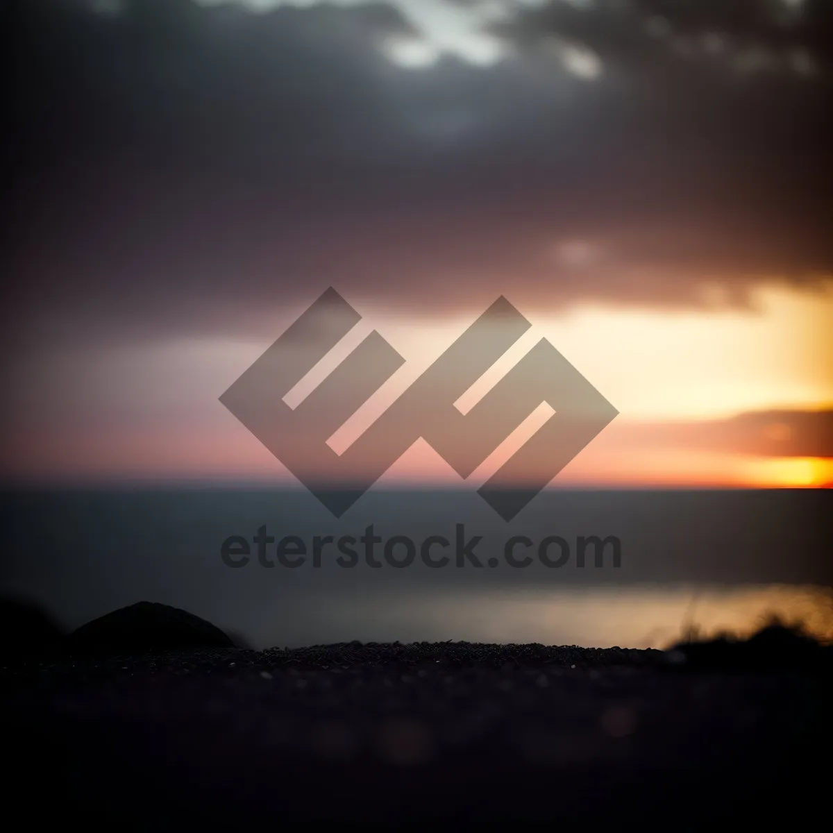 Picture of Vibrant Summer Sunset Over Horizons