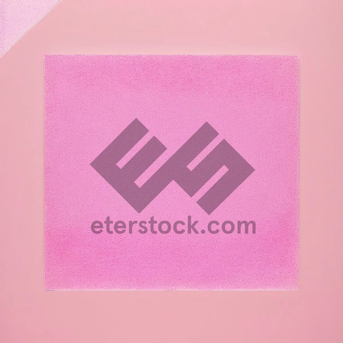 Picture of Blank Pink Envelope with Post-It Note