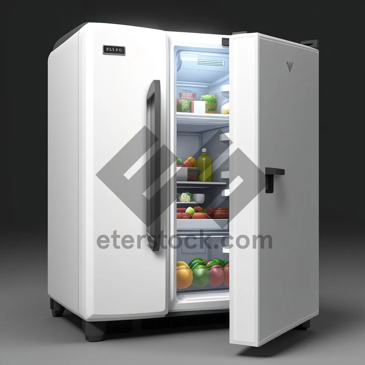 Picture of Modern 3D Refrigeration System for Home Appliances