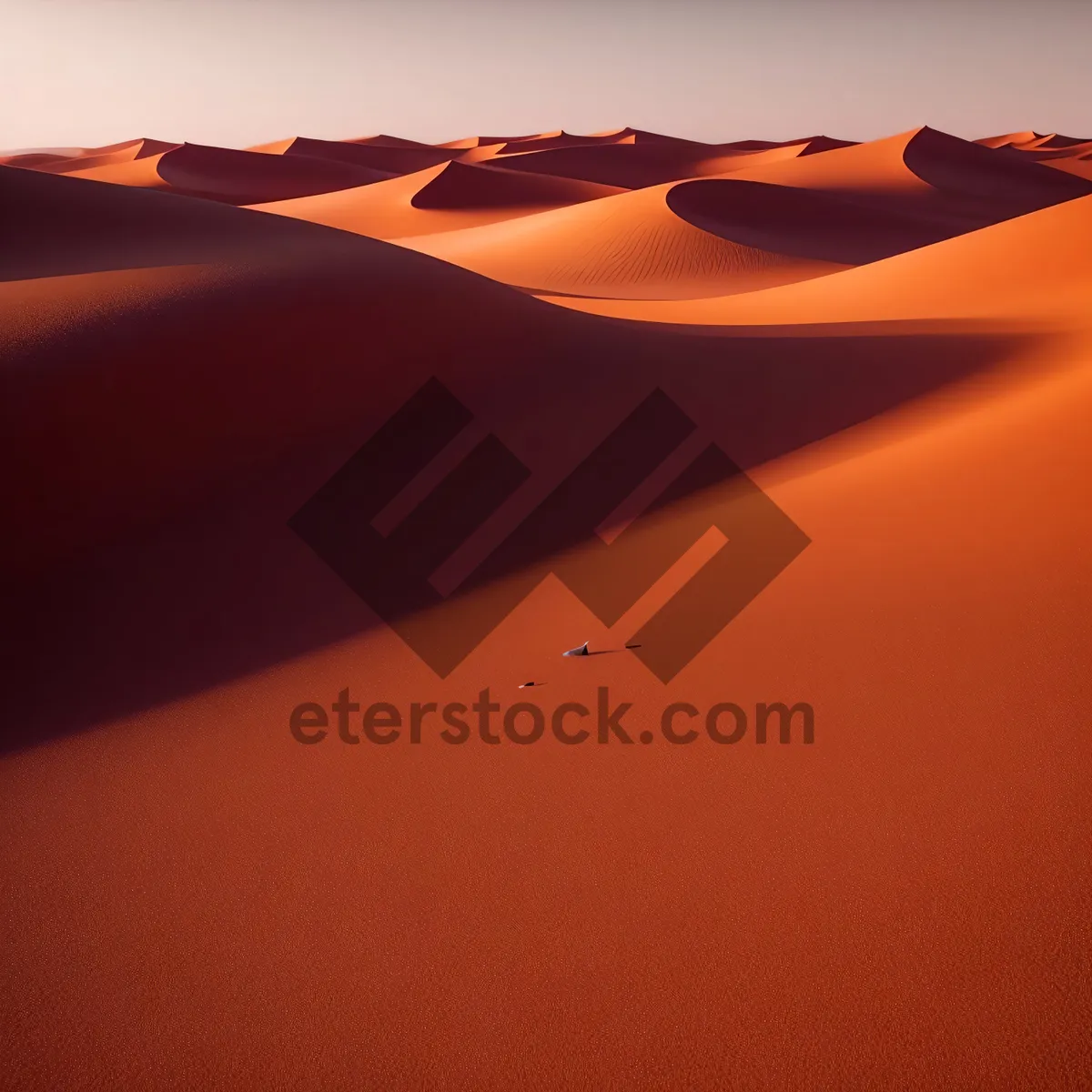 Picture of Serenity: A Sunset Soaring Over Desert Dunes