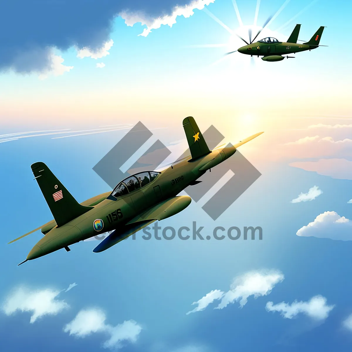 Picture of Jet Aircraft in Flight