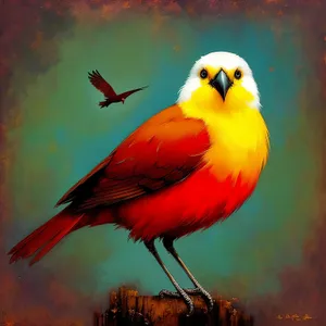 Vibrant Winged Beak - A Colorful Macaw Parrot