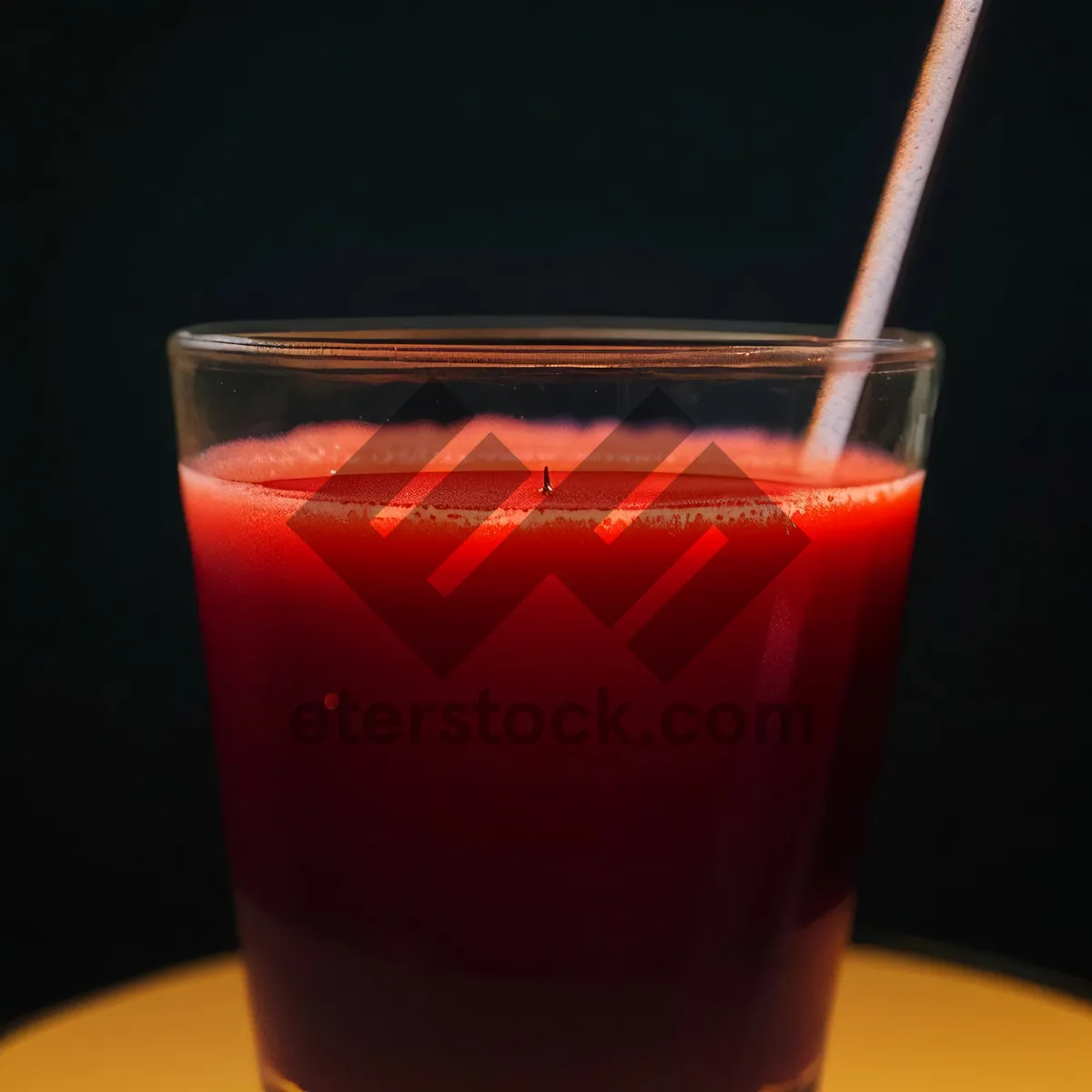 Picture of Fresh Fruit Tea with Ice and Straw