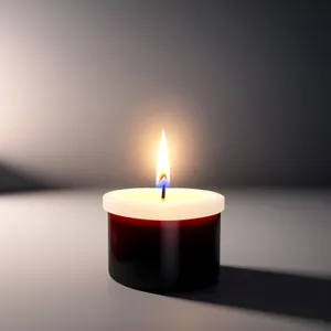 Shiny Wax Candle Flame Icon