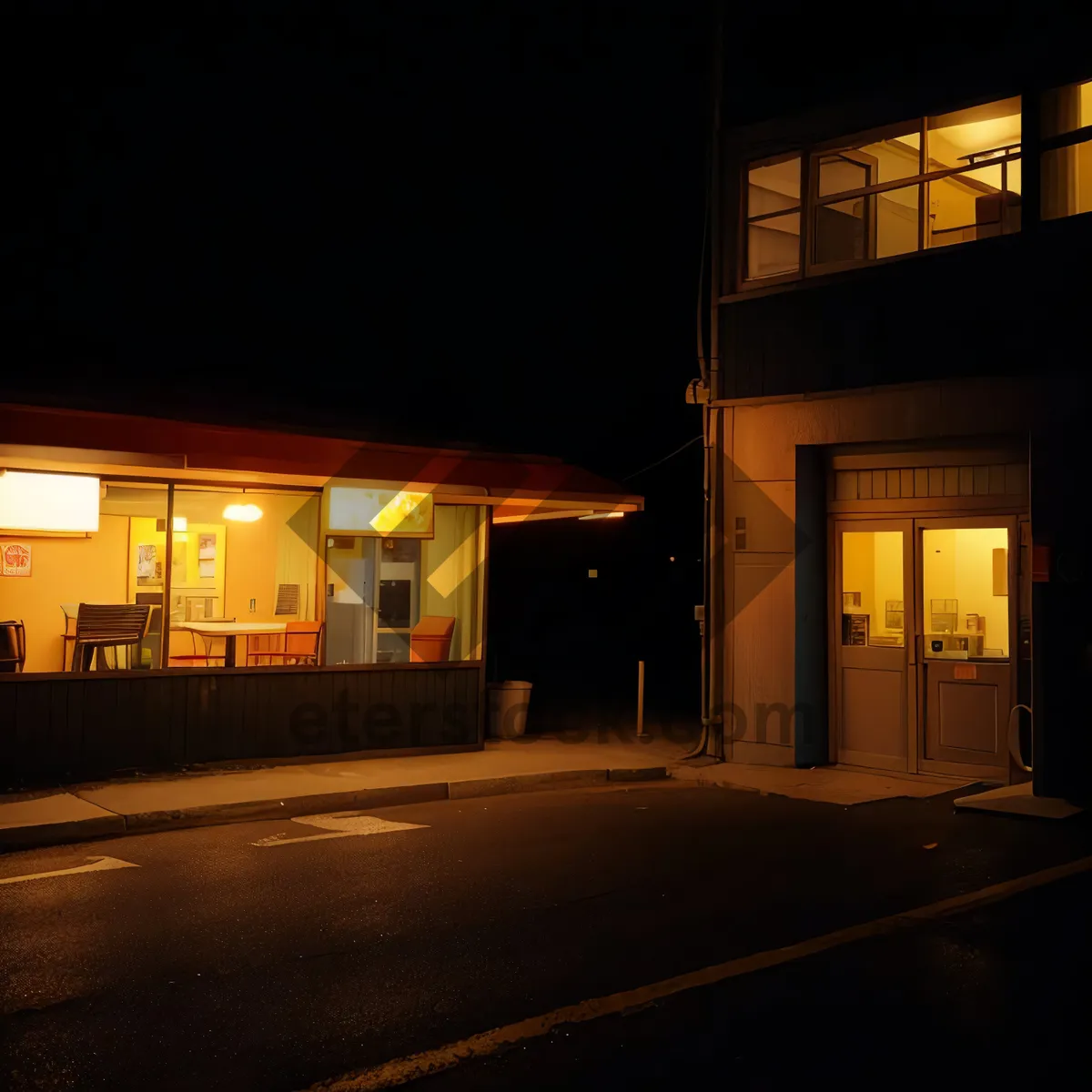 Picture of Theater at Night in Warehouse District
