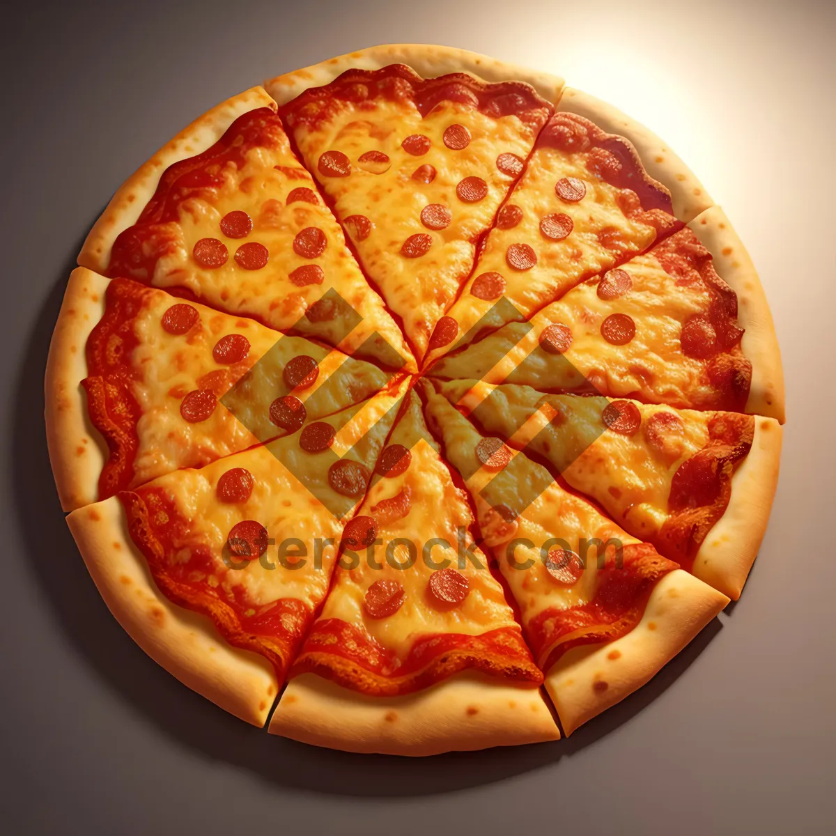 Picture of Delicious Gourmet Pizza Slice: Tasty and Nutritious Meal