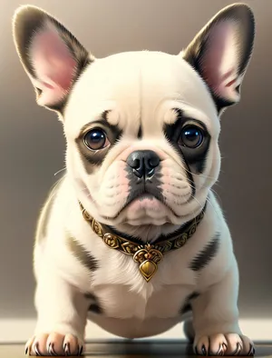 Cute Bulldog Puppy: Wrinkly, Adorable, Purebred Canine
