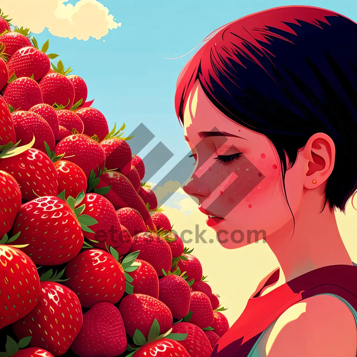 Picture of Juicy Strawberry Delight - Fresh and Healthy