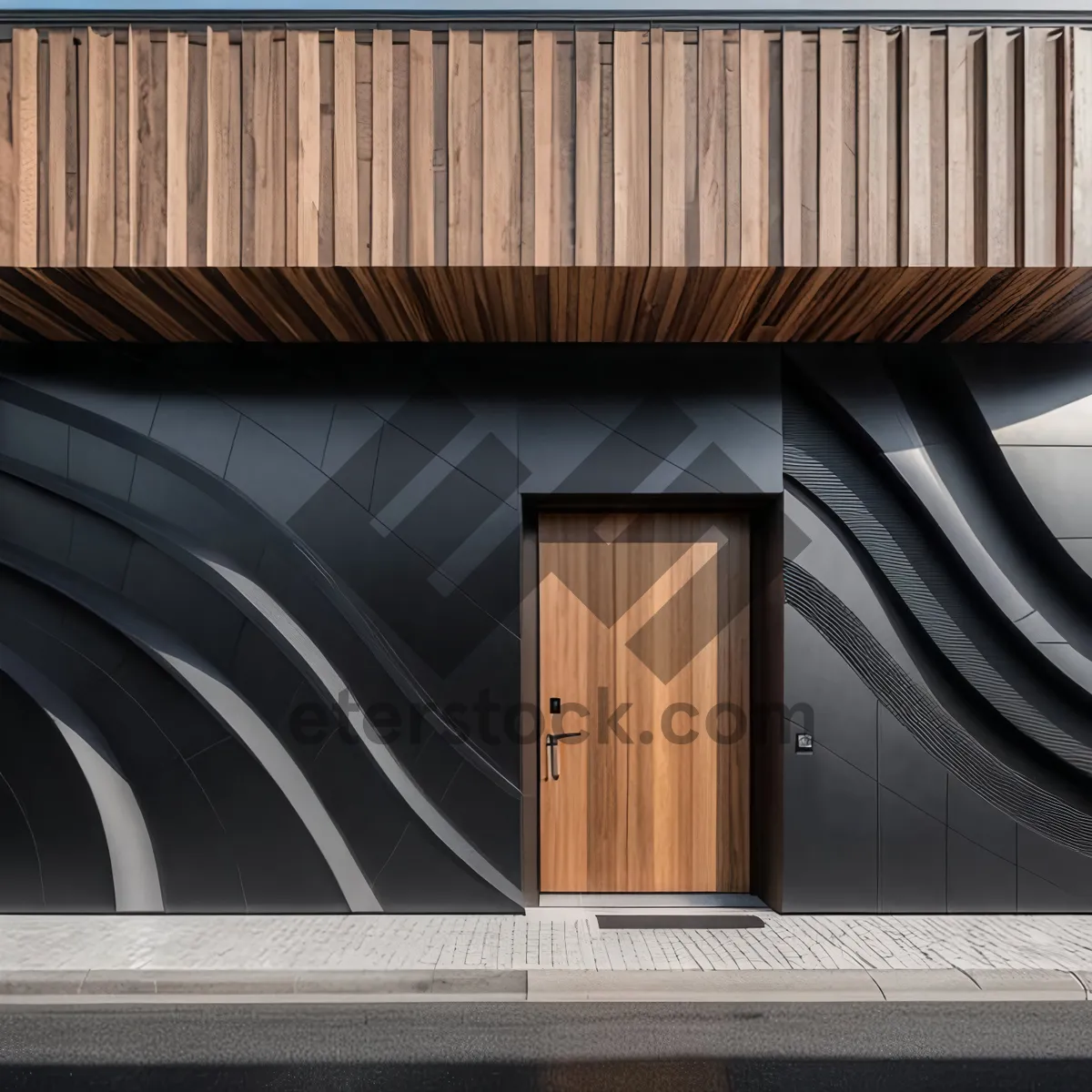 Picture of Architectural tile wall design detail