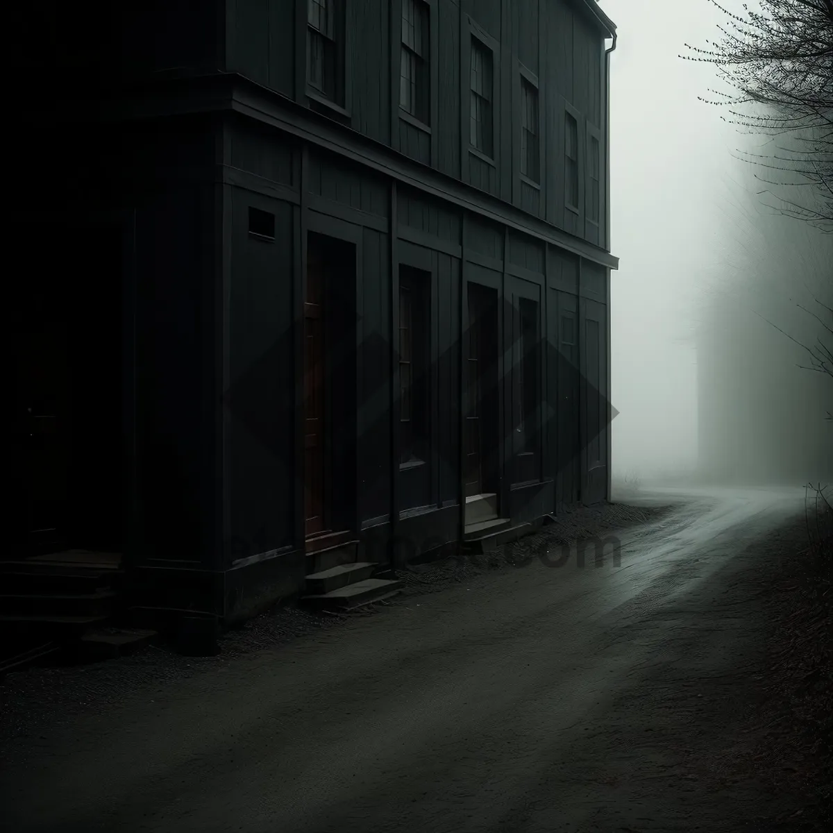 Picture of Old Prison Building on City Street