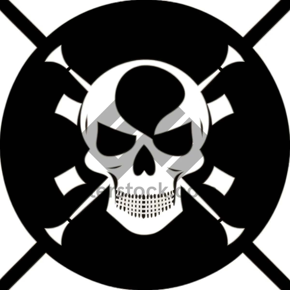 Picture of Pirate Mustache: Bold Cartoon Icon Design