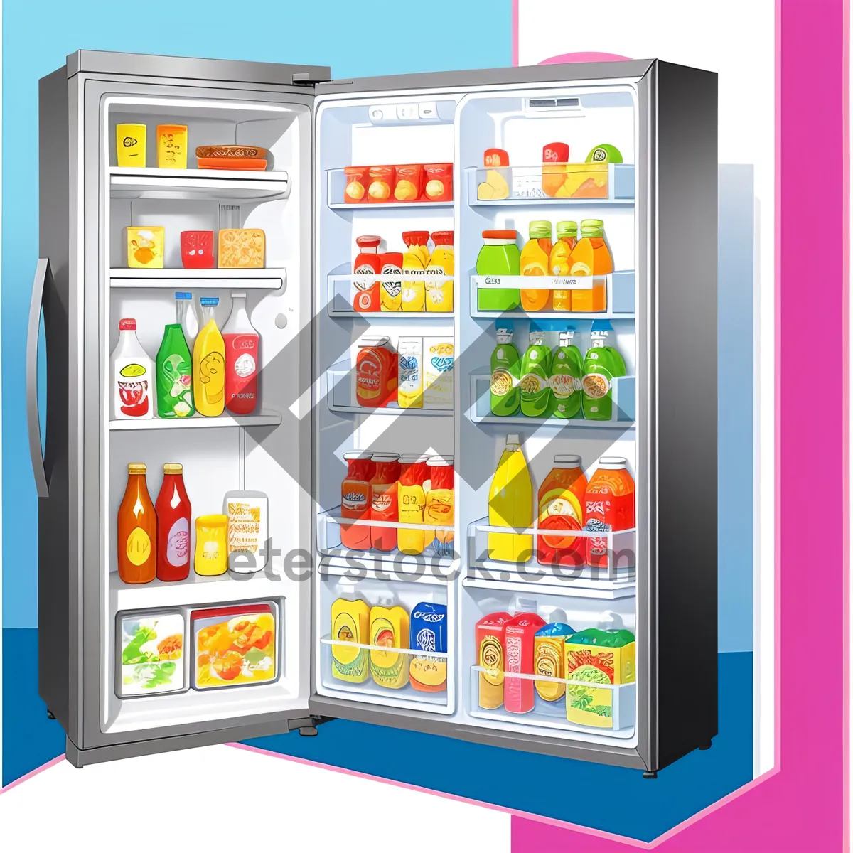 Picture of Refrigerator Vending Machine: Modern White Goods for Home